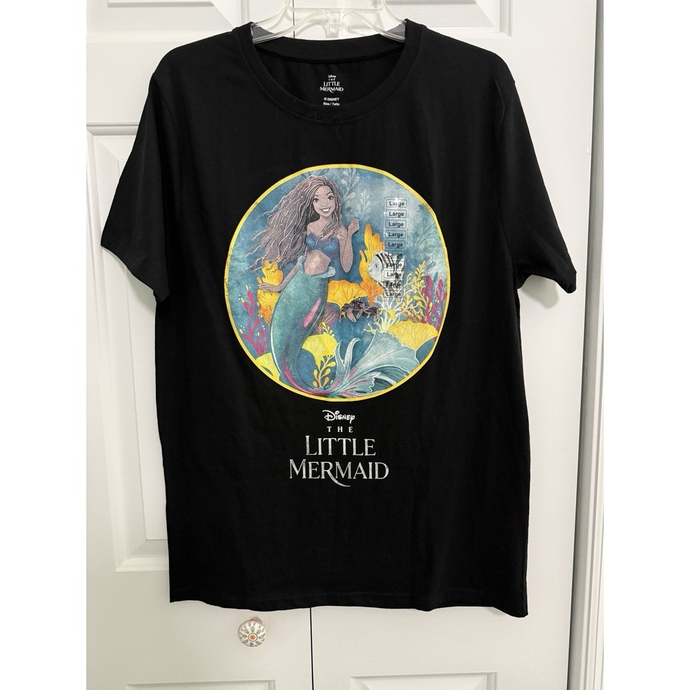 Disney Little Mermaid 2023 T Shirt Unisex Large Graphic‎ Print NWOT